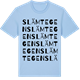 Blue Soul t-shirt med Slämtegen ordlek t-shirt