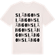 Vintage White t-shirt med Slängom ordlek t-shirt