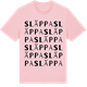 Pink Cotton t-shirt med Släppa ordlek t-shirt
