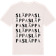 Vintage White t-shirt med Släppa ordlek t-shirt