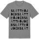 Mid Heather Gray t-shirt med Slåtthöjden ordlek t-shirt