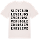 Vintage White t-shirt med Sleverud ordlek t-shirt