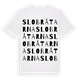 White t-shirt med Slobråtarna ordlek t-shirt