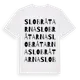 White t-shirt med Slobråtarna ordlek t-shirt