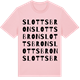 Pink Cotton t-shirt med Slottsbron ordlek t-shirt