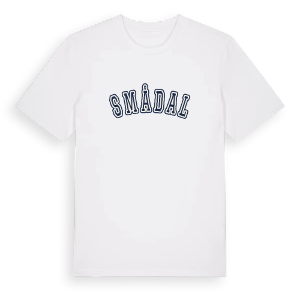 Smådal college t-shirt – ekologisk bomull t-shirt från PinShirt