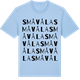 Blue Soul t-shirt med Småvåla ordlek t-shirt