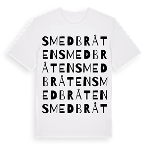 Smedbråten ordlek t-shirt – ekologisk bomull t-shirt från PinShirt