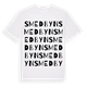 White t-shirt med Smedbyn ordlek t-shirt