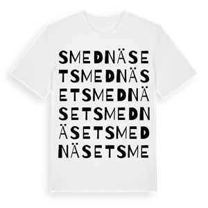 Smednäset ordlek t-shirt – ekologisk bomull t-shirt från Pinshirt