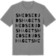 Mid Heather Gray t-shirt med Smedserudshaget ordlek t-shirt