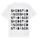 White t-shirt med Smedstadåsen ordlek t-shirt