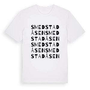 Smedstadåsen ordlek t-shirt – ekologisk bomull t-shirt från PinShirt