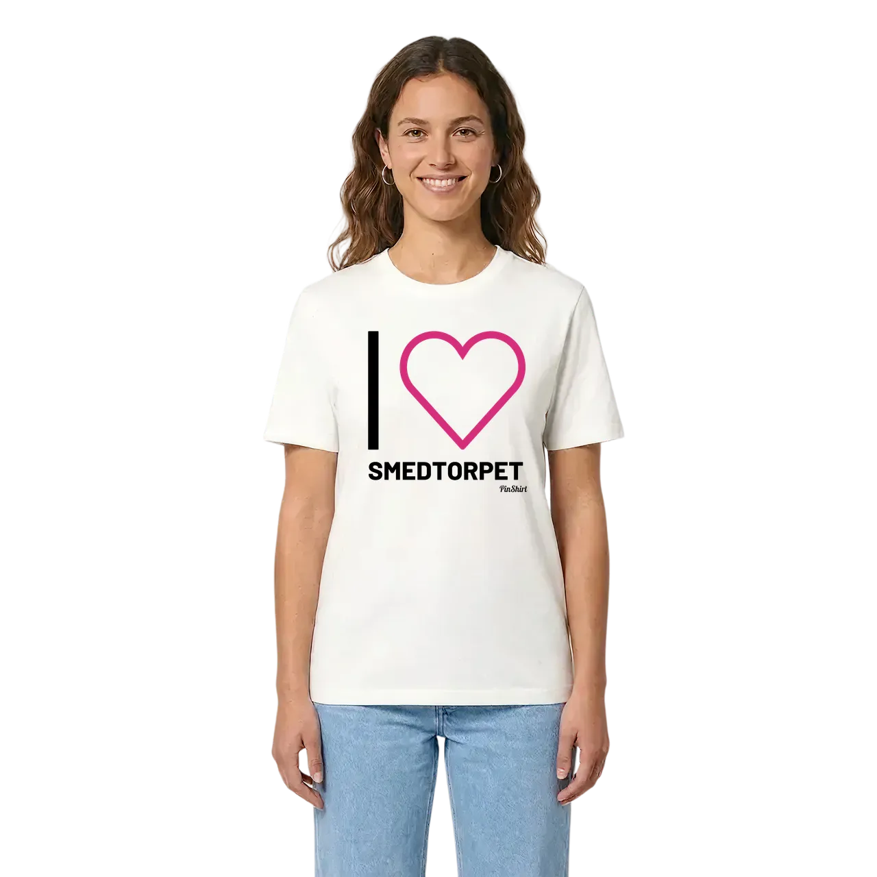 Jag älskar Smedtorpet t-shirt stort tryck i miljö