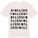 Vintage White t-shirt med Smocken ordlek t-shirt