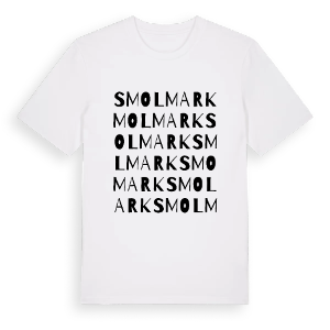 Smolmark ordlek t-shirt – ekologisk bomull t-shirt från PinShirt