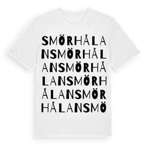 Smörhålan ordlek t-shirt – ekologisk bomull t-shirt från PinShirt