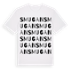White t-shirt med Smugan ordlek t-shirt