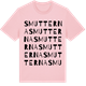 Pink Cotton t-shirt med Smutterna ordlek t-shirt