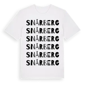 Snårberg ordlek t-shirt – ekologisk bomull t-shirt från Pinshirt