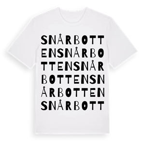 Snårbotten ordlek t-shirt – ekologisk bomull t-shirt från Pinshirt