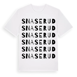 Snaserud ordlek t-shirt – ekologisk bomull t-shirt från PinShirt