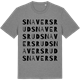 Mid Heather Gray t-shirt med Snaversrud ordlek t-shirt