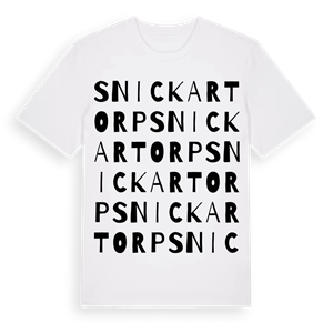 Snickartorp ordlek t-shirt – ekologisk bomull t-shirt från PinShirt