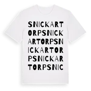 Snickartorp ordlek t-shirt – ekologisk bomull t-shirt från Pinshirt