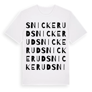 Snickerud ordlek t-shirt – ekologisk bomull t-shirt från PinShirt