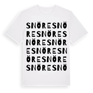 Snöre ordlek t-shirt – ekologisk bomull t-shirt från Pinshirt