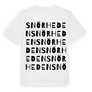 Snörheden ordlek t-shirt – ekologisk bomull t-shirt från PinShirt