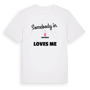 Någon i Snurren älskar mig t-shirt – ekologisk bomull t-shirt från PinShirt