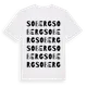 White t-shirt med Soberg ordlek t-shirt