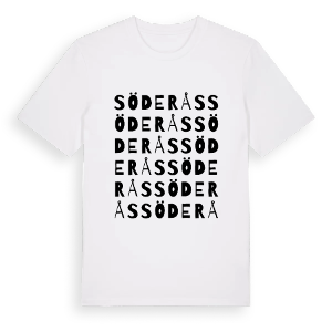 Söderås ordlek t-shirt – ekologisk bomull t-shirt från PinShirt
