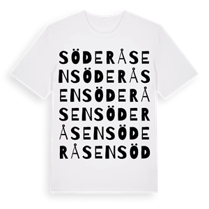 Söderåsen ordlek t-shirt – ekologisk bomull t-shirt från PinShirt