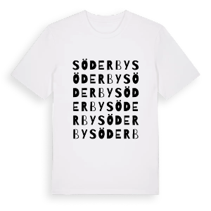 Söderby ordlek t-shirt – ekologisk bomull t-shirt från PinShirt