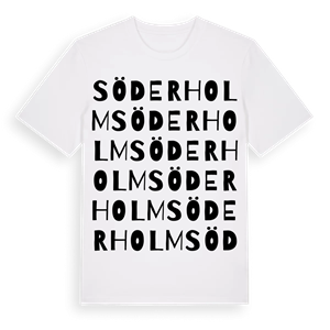Söderholm ordlek t-shirt – ekologisk bomull t-shirt från Pinshirt