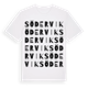 White t-shirt med Södervik ordlek t-shirt