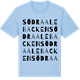 Blue Soul t-shirt med Södra Alebacken ordlek t-shirt