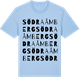 Blue Soul t-shirt med Södra Åmberg ordlek t-shirt