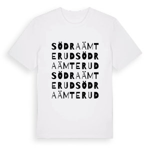 Södra Ämterud ordlek t-shirt – ekologisk bomull t-shirt från PinShirt