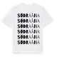 White t-shirt med Södra Åna ordlek t-shirt