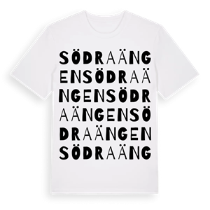 Södra Ängen ordlek t-shirt – ekologisk bomull t-shirt från PinShirt