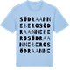 Blue Soul t-shirt med Södra Anneberg ordlek t-shirt