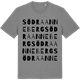Mid Heather Gray t-shirt med Södra Anneberg ordlek t-shirt