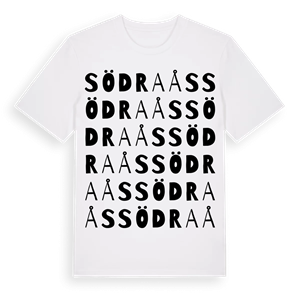 Södra Ås ordlek t-shirt – ekologisk bomull t-shirt från PinShirt