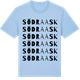 Blue Soul t-shirt med Södra Ask ordlek t-shirt