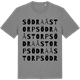 Mid Heather Gray t-shirt med Södra Åstorp ordlek t-shirt