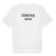 White t-shirt med Södra Ävja i Sverige t-shirt